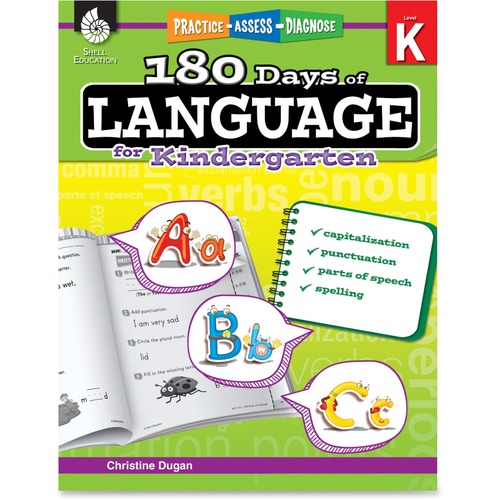Shell Practice, Assess, Diagnose: 180 Days of Language for Kindergarte