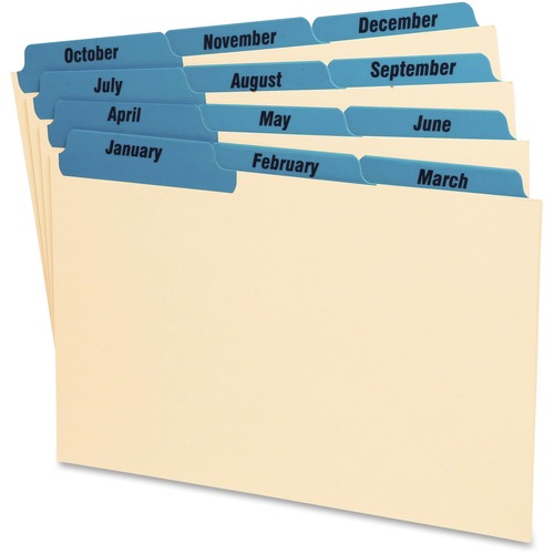 Oxford Oxford Laminated Tab Index Card Guides