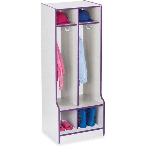 Rainbow Accents Double Coat Hooks Step Locker