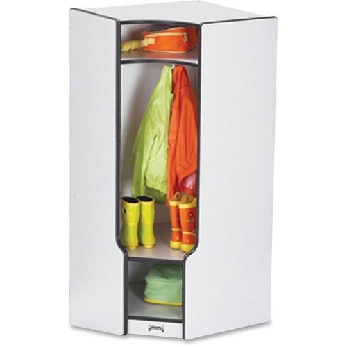 Rainbow Accents 3-double Hooks Step Corner Coat Locker