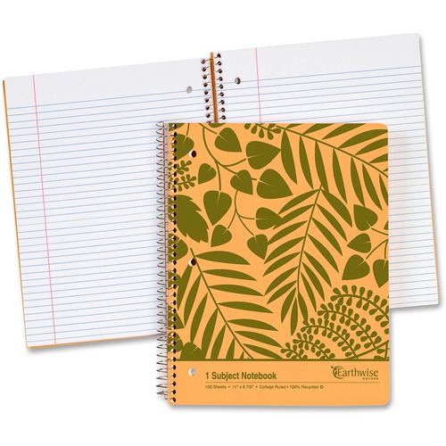 Oxford Earthwise Recycled 1-Subject Notebook