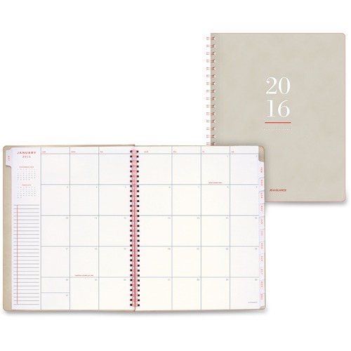 At-A-Glance At-A-Glance Large Neutral Mthly Planner