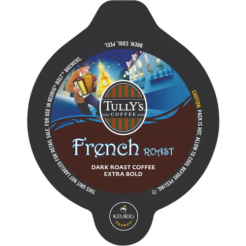 Tully's Keurig Bolt Coffee Pack, French Roast