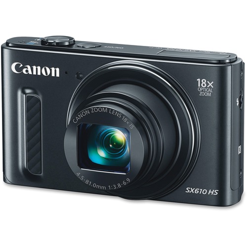 Canon Canon PowerShot SX610 HS 20.2 Megapixel Compact Camera - Black