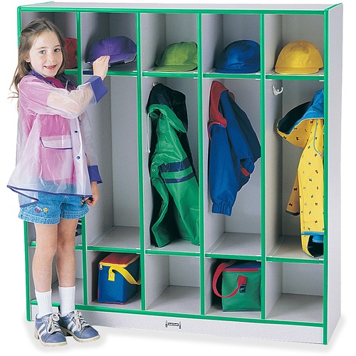 Rainbow Accents 5-section Coat Locker