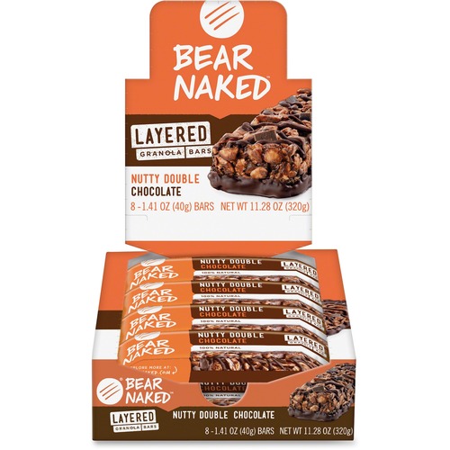 Keebler Bear Naked Nutty Double Choc Granola Bars