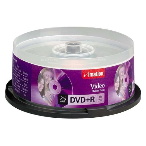 Imation DVD Recordable Media - DVD+R - 4.70 GB - 25 Pack Spindle