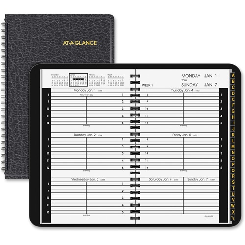 At-A-Glance Weekly Appointment Book with Tabbed Telephone/Address Sect
