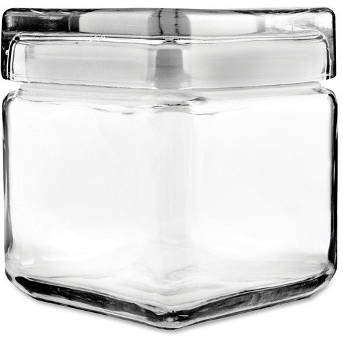 Office Settings Clear Glass Jar