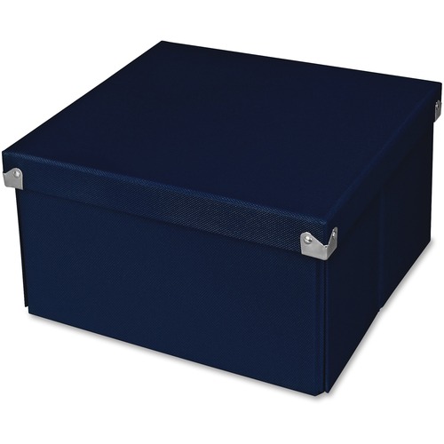 Samsill Pop n' Store Medium Square Box - Navy Blue - 10.63
