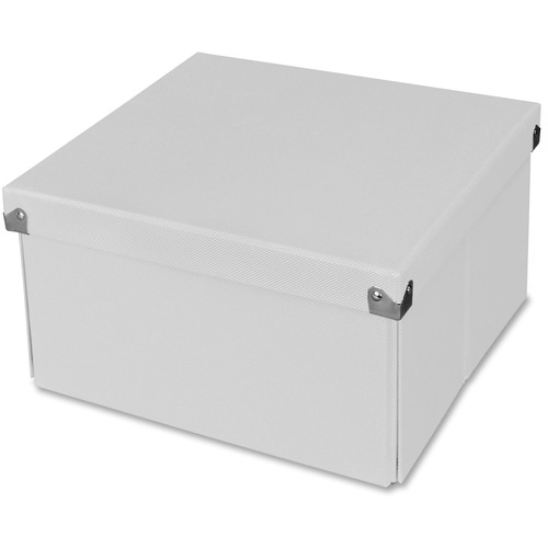 Samsill Pop n' Store Medium Square Box - White - 10.63