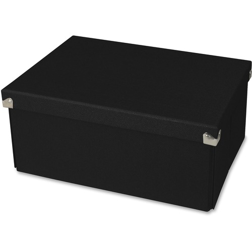 Samsill Pop n' Store Medium Document Box - Black - 12.75