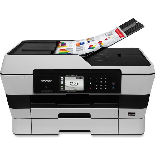 Brother Brother Business Smart MFCJ6925DW Inkjet Multifunction Printer - Color