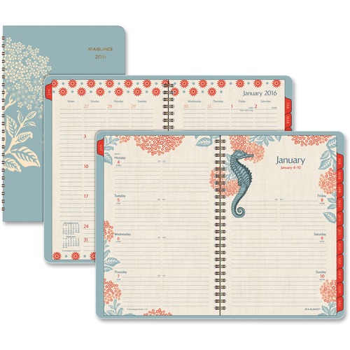At-A-Glance At-A-Glance Thomas Paul Sea-foam Green Desk Planner