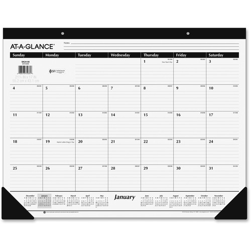 At-A-Glance Classic Monthly Desk Pad Calendar