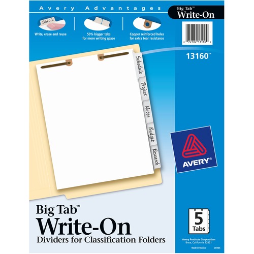 Avery Avery Big Tab Write-On Dividers