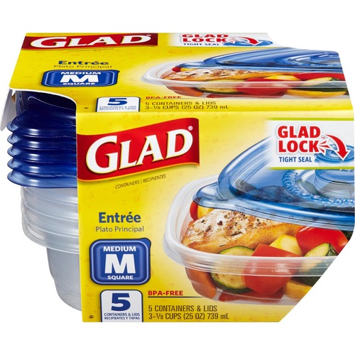 Glad Glad 25-oz. Food Containers