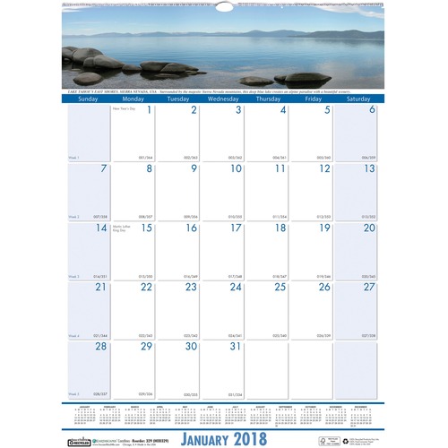 House of Doolittle EarthScapes Coastlines Wall Calendar
