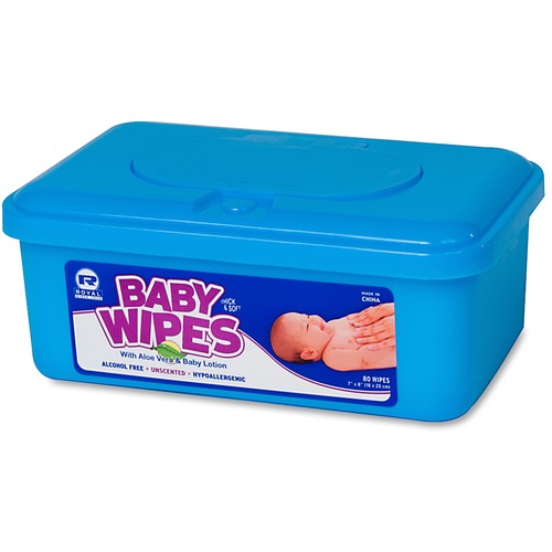 Royal Unscented Baby Wipes Tub