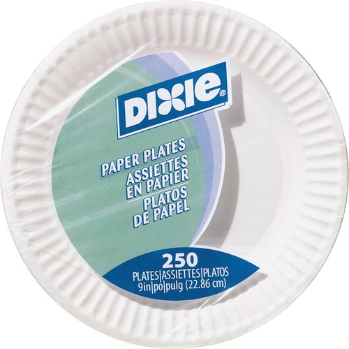 Dixie Dixie 9 Inch Uncoated Unprinted Paper Plates