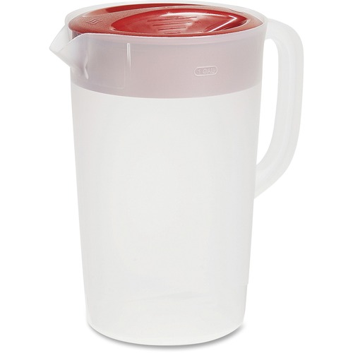 Rubbermaid Commercial Three Way Pitcher, w/ Lid, Plastic, 1 gal, Blue