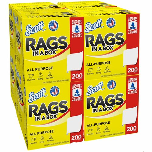 Scott Rags in a Box, 200 Towels