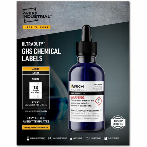 Avery Avery UltraDuty GHS Chemical Laser Labels