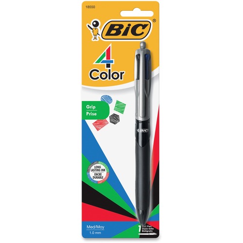 BIC 4-Color Grip Ballpoint Pen