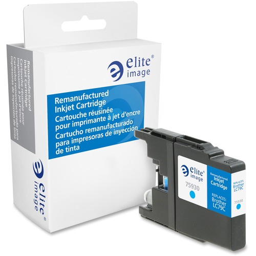 Elite Image Elite Image Ink Cartridge - Remanufactured for Brother (LC79C) - Cyan