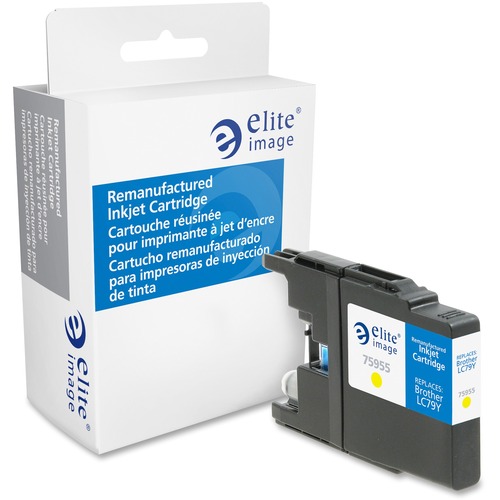 Elite Image Ink Cartridge - Remanufactured for Brother (LC79Y) - Yello