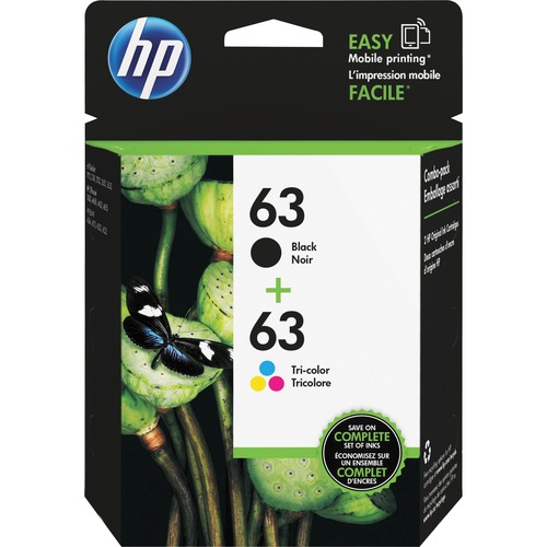 HP HP 63 Ink Cartridge - Black, Tri-color