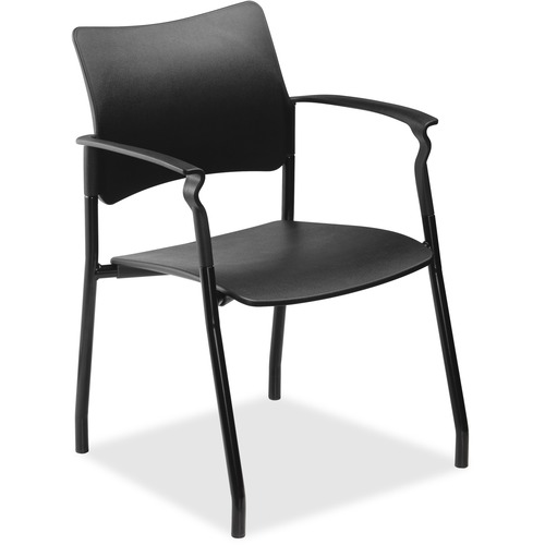 Lorell Lorell Stack Chair with Arms