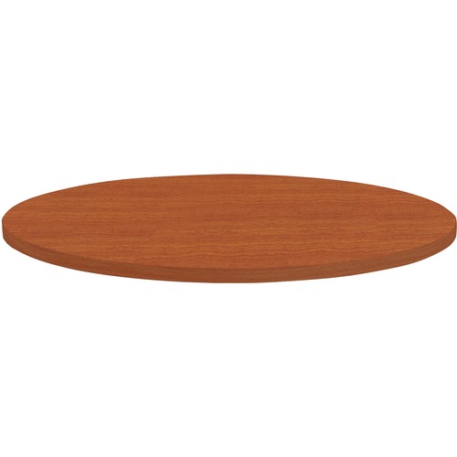 Lorell Round Invent Tabletop - Cherry