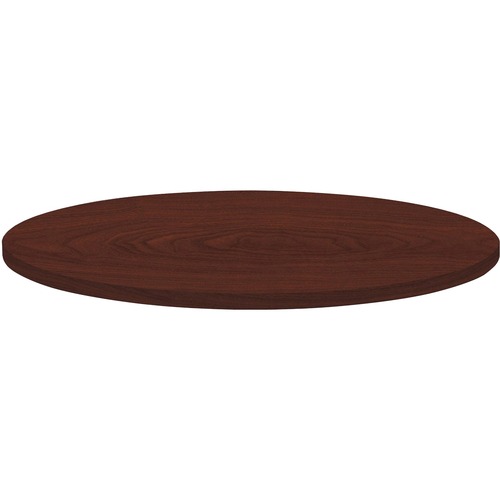 Lorell Lorell Round Invent Tabletop - Mahogany