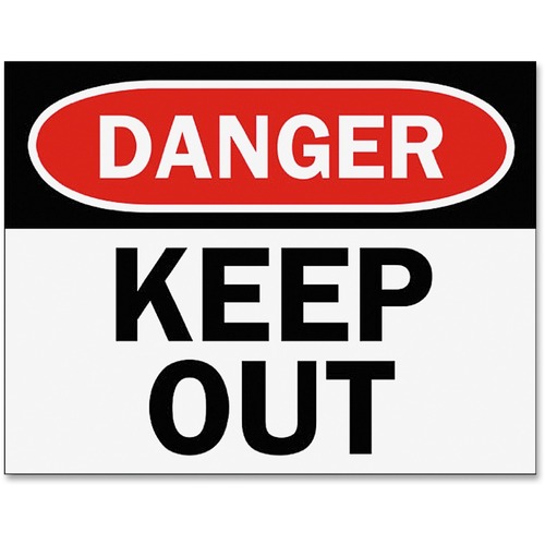 Tarifold Safety Sign Inserts-Danger Keep Out