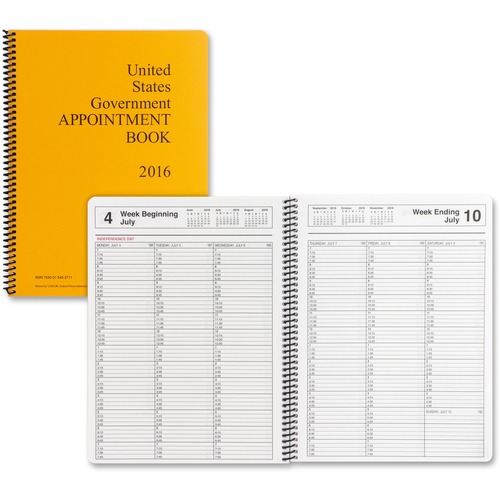 Unicor Fed Weekly Gov't Appointment Book