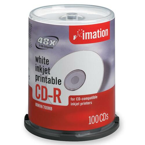 Imation CD Recordable Media - CD-R - 52x - 700 MB - 100 Pack Spindle