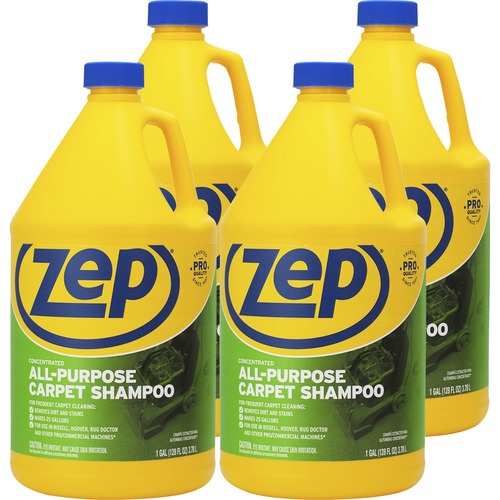 Zep Commercial Carpet Shampoo, Concentrate, 1 Gallon, 4/CT,