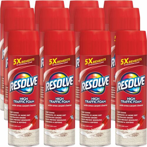 Reckitt Benckiser Foam Carpet Cleaner, 22 oz., 12/CT,
