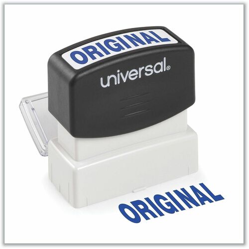 MESSAGE STAMP, ORIGINAL, PRE-INKED/RE-INKABLE, BLUE