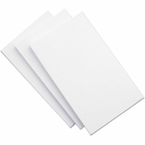 UNRULED INDEX CARDS, 5 X 8, WHITE, 100/PACK