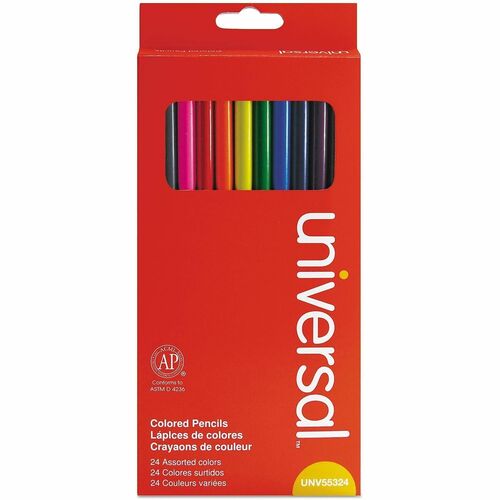 Pencil, Colored, Ast 24/PK