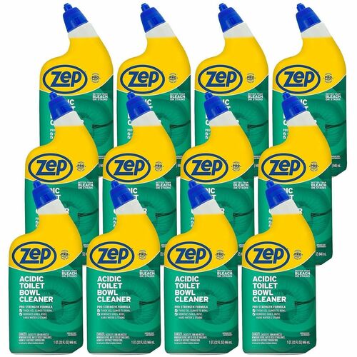Zep Commercial Toilet Bowl Cleaner, Acidic, 32oz., 12/CT,