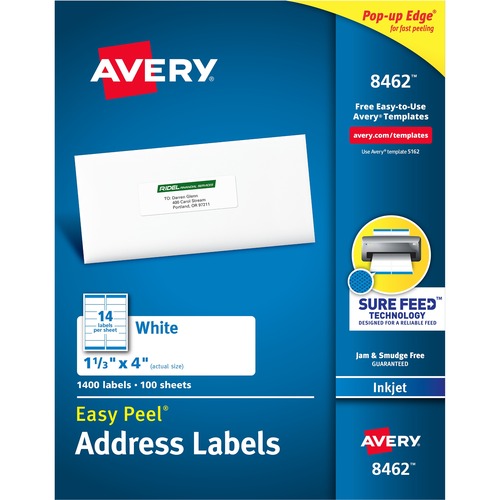 Avery Avery Easy Peel White Mailing Labels
