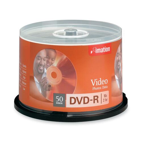 Imation DVD Recordable Media - DVD-R - 16x - 4.70 GB - 50 Pack Spindle