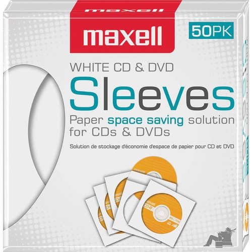 Maxell Maxell CD-400 CD/DVD Sleeves (50-Pack)