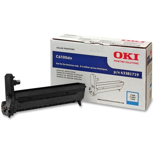 Oki Oki Cyan Image Drum Kit For C6100 Series Printers