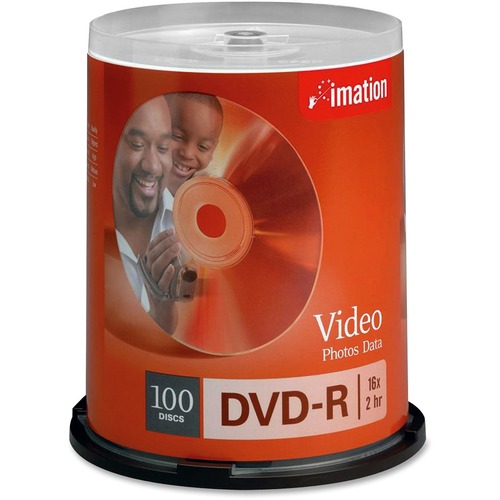 Imation DVD Recordable Media - DVD-R - 16x - 4.70 GB - 100 Pack Spindl