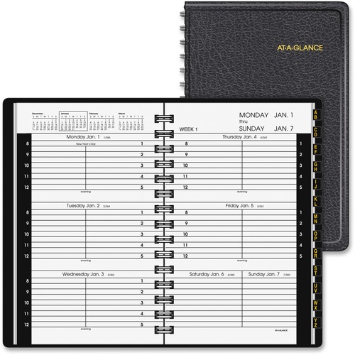 At-A-Glance Simulated Leather Weekly Appointment Book