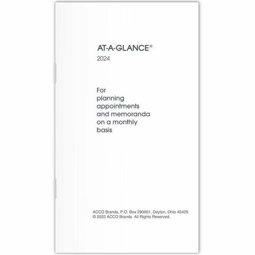 At-A-Glance Dated Monthly Appointment Book Refill